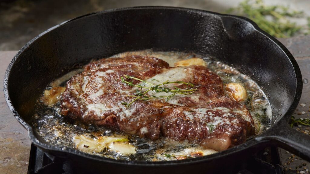Pan Seared Steak in cottura