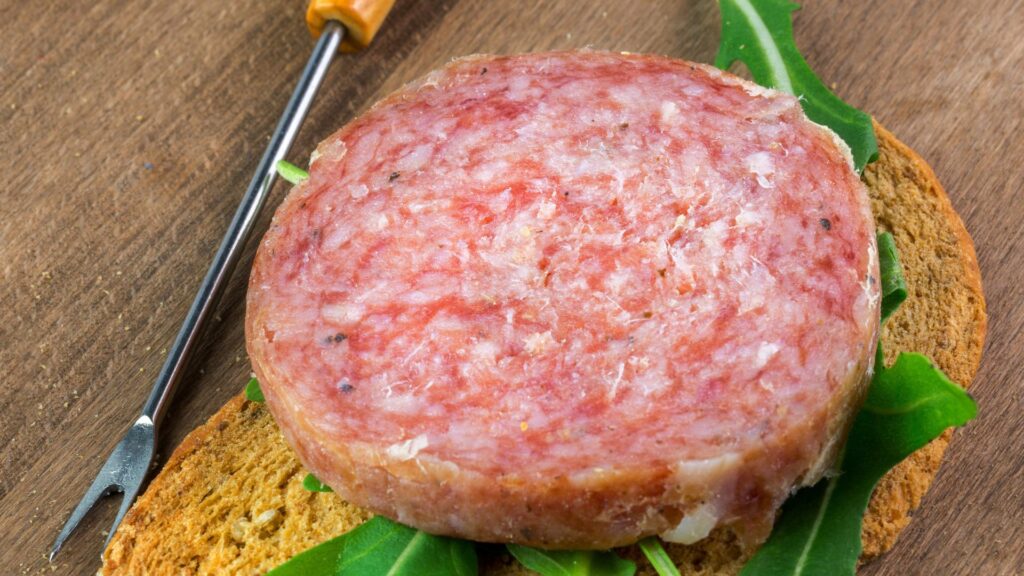 Fetta di salame ciauscolo